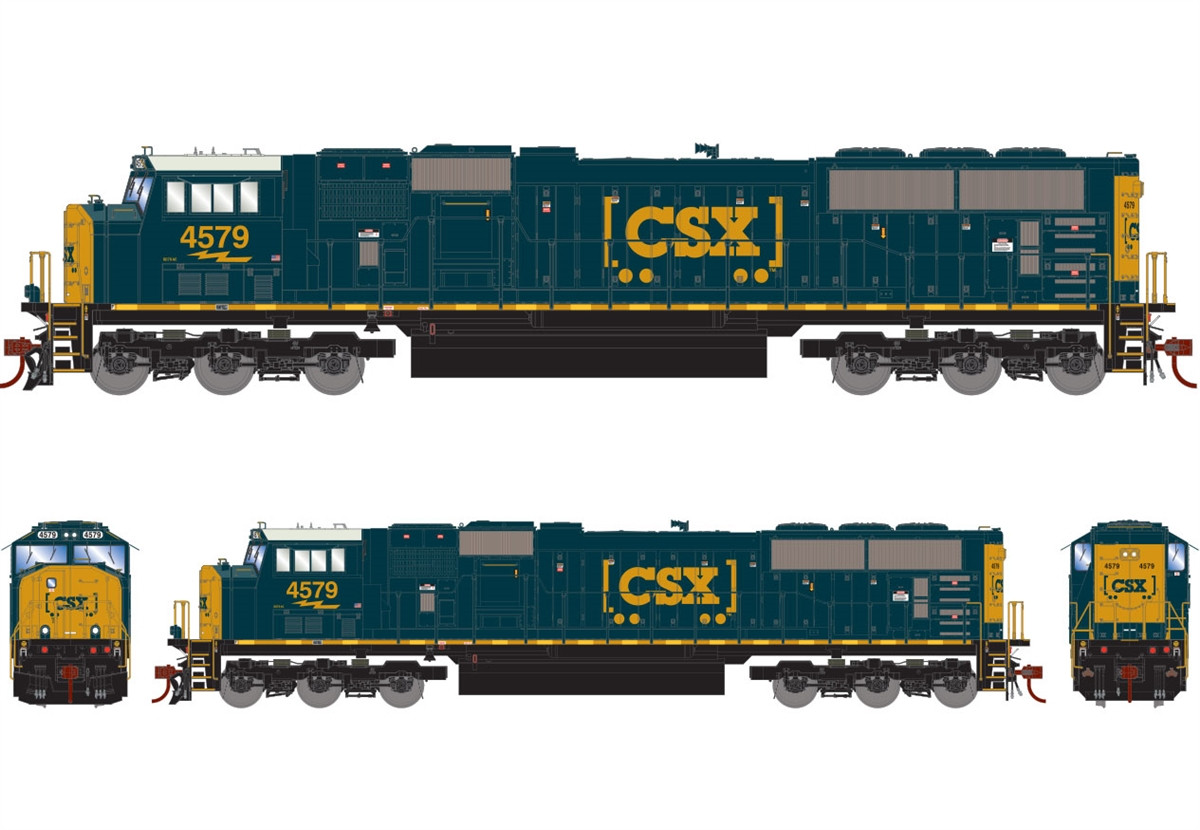 HO-Gauge - CSX SD70AC #4579 w/ Sound | Nassau Hobby Center