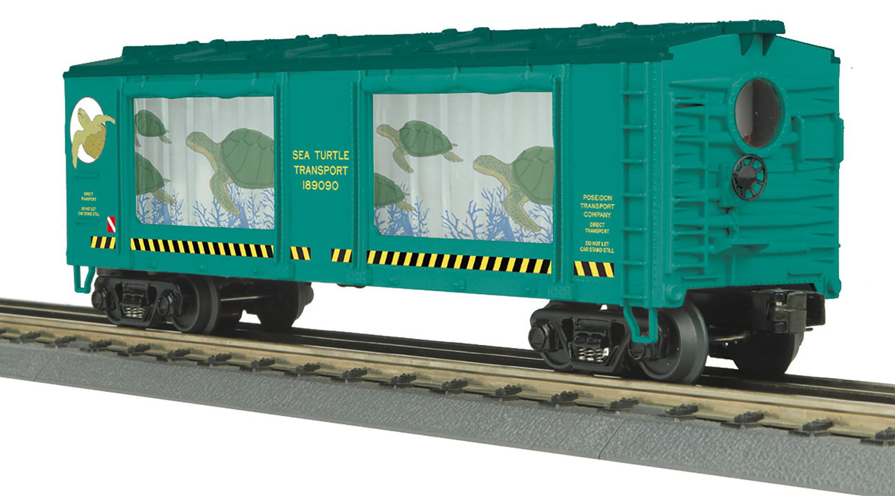 水族館　MARINETIME MTH 30-79695 Sea Turtles Operating Aquarium Car | Nassau Hobby Center