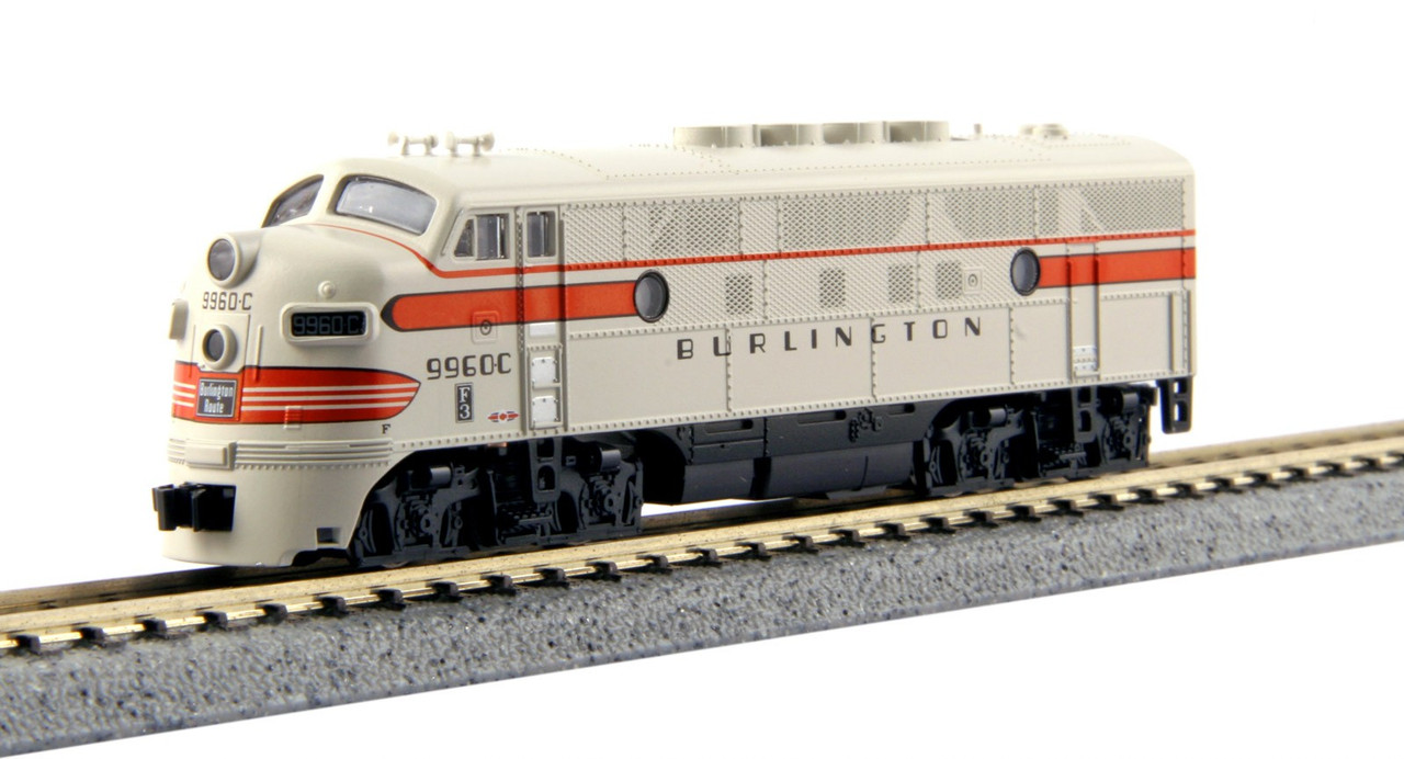 N-Gauge - CB&Q - F3A Disel Locomotive - #9960C | Nassau Hobby Center