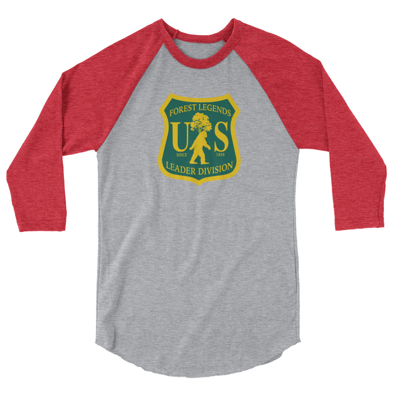 Forest Badge 3/4 sleeve raglan shirt
