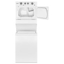 Whirlpool® 4.0 cu.ft I.E.C. Electric Stacked Laundry Center 9 Wash cycles and AutoDry™ YWET4027HW