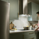 Whirlpool® 30" Curved Glass Wall Mount Range Hood WVW51UC0LS