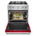 KitchenAid® 30'' Smart Commercial-Style Dual Fuel Range with 4 Burners KFDC500JPA