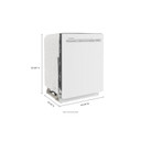 Kitchenaid® 47 dBA Two-Rack Dishwasher with ProWash™ Cycle KDFE104KWH Kitchenaid® 47 dBA Two-Rack Dishwasher with ProWash™ Cycle KDFE104KWH