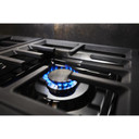 KitchenAid® 48'' Smart Commercial-Style Dual Fuel Range with Griddle KFDC558JAV