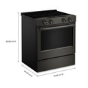 Kitchenaid® 5.3 Cu. Ft. Slide-in Electric Range with Two Even-Heat™ Hyper Elements and Convection Cooking Modes YKSES530SBE