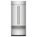 Kitchenaid® 20.8 Cu. Ft. 36" Built-In French Door Bottom Mount Refrigerator with Platinum Interior KBFN536SPS