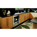 Kitchenaid® 24" Beverage Center with Glass Door and Metal-Front Racks KUBL524SSB