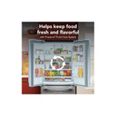 Kitchenaid® 22 Cu. Ft. 33-Inch Standard-Depth French Door Refrigerator with Internal Water Dispenser KRFF333SPS