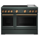 Kitchenaid® 48-Inch 6-Element Induction Freestanding Commercial-Style Range with Griddle KFID948SJP