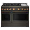 KitchenAid® 48-Inch 6 Burner Commercial-Style Gas Range with Griddle KFGD948SBE