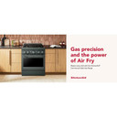 KitchenAid® 30-Inch 4 Burner Commercial-Style Gas Range with No Preheat Air Fry Mode KFGS930SJP