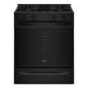 Whirlpool® 30-inch Gas Smart Range with No Preheat Mode and Steam Clean WSGS3330TB