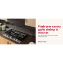 Kitchenaid® Gas-on-Metal Cooktop with an Integrated Wok Grate and CookShield™ Finish KCGK530SSS