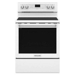 Kitchenaid® 30-Inch 5-Element Electric Convection Range YKFEG500EWH