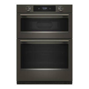 Kitchenaid® 30-inch Smart Electric Combo Wall Oven with Intelligent Cooking Camera - Black Ore KOEC930SBE