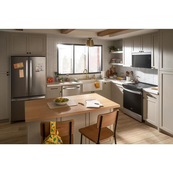 Whirlpool® 24” Stainless Steel Dishwasher with AI Intelligent Wash and Tall Top Rack WDT740SALZ