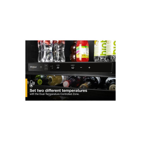 Whirlpool® 24-inch Wide Undercounter Beverage Center with Towel Bar Handle- 5.2 cu. ft. WUB35X24HZ