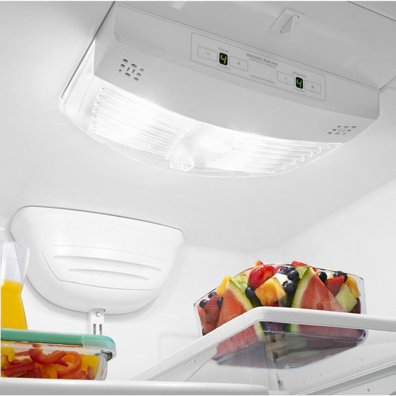 Whirlpool® 22 cu. ft. Bottom-Freezer Refrigerator with Freezer Drawer WRB322DMBW