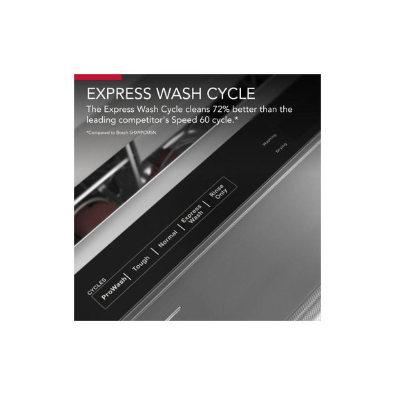 Kitchenaid® 44 dBA Dishwasher with 360° Max Jets™ Third Rack and LED Interior Lighting KDTM704KPS