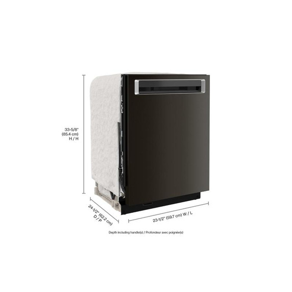 Kitchenaid® 44 dBA Dishwasher in PrintShield™ Finish with 360° Max Jets™ Third Rack KDPM604KBS Kitchenaid® 44 dBA Dishwasher in PrintShield™ Finish with 360° Max Jets™ Third Rack KDPM604KBS