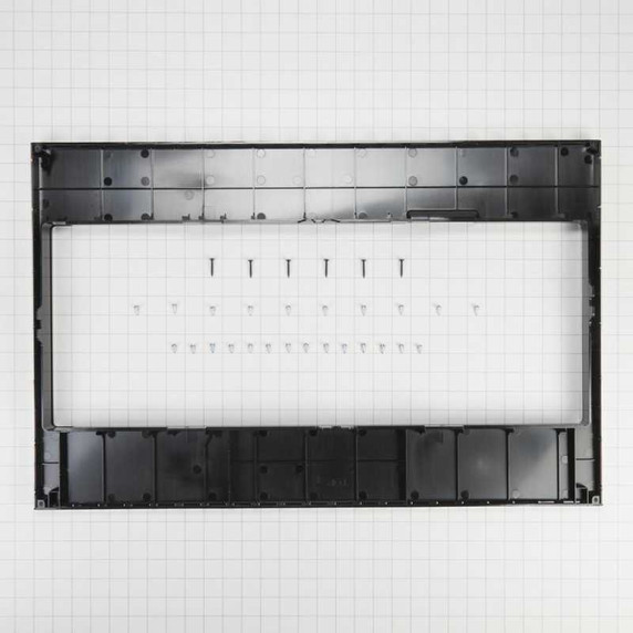 Built-In Low Profile Microwave Standard Trim Kit with Pocket Handle, Stainless Steel W11451313