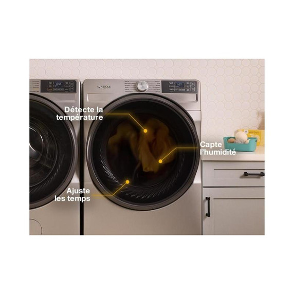 Whirlpool® 7.4 cu. ft. Smart Front Load ENERGY STAR® Electric Dryer with Wrinkle Shield™ Option YWED5720RU