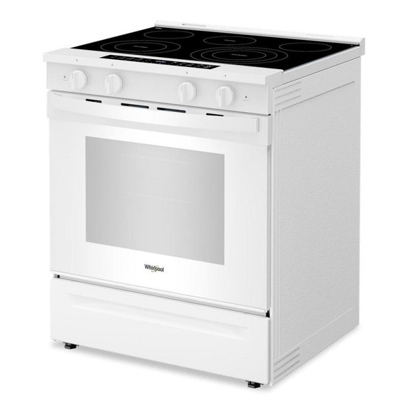 Whirlpool® 30-inch Smart Slide in Electric Range with Air Cooking Technology, No Preheat Air Fry, WipeClean™ Coating, Steam/Self Clean and High Speed Preheat YWSES7530RW