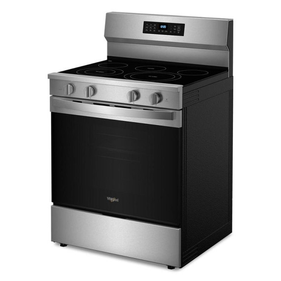 Whirlpool® 30-Inch Electric Range with Air Cooking Technology and No Preheat Air Fry YWFES7030SZ Whirlpool® 30-Inch Electric Range with Air Cooking Technology and No Preheat Air Fry YWFES7030SZ