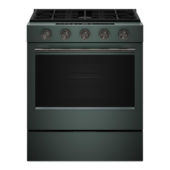 Kitchenaid® 5.0 Cu. Ft. Smart Slide-in Gas Range with Convection Cooking Modes and 2-in-1 Burner KSGS530SJP