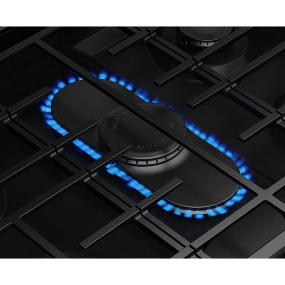 Kitchenaid® 5.0 Cu. Ft. Smart Slide-in Gas Range with Convection Cooking Modes and 2-in-1 Burner KSGS530SBE