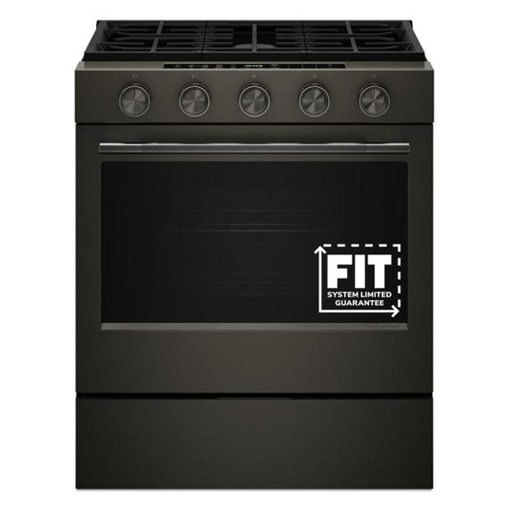 Kitchenaid® 5.0 Cu. Ft. Smart Slide-in Gas Range with Convection Cooking Modes and 2-in-1 Burner KSGS530SBE