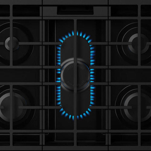 Kitchenaid® 5.0 Cu. Ft. Smart Slide-in Gas Range with Convection Cooking Modes and 2-in-1 Burner KSGS530SPS