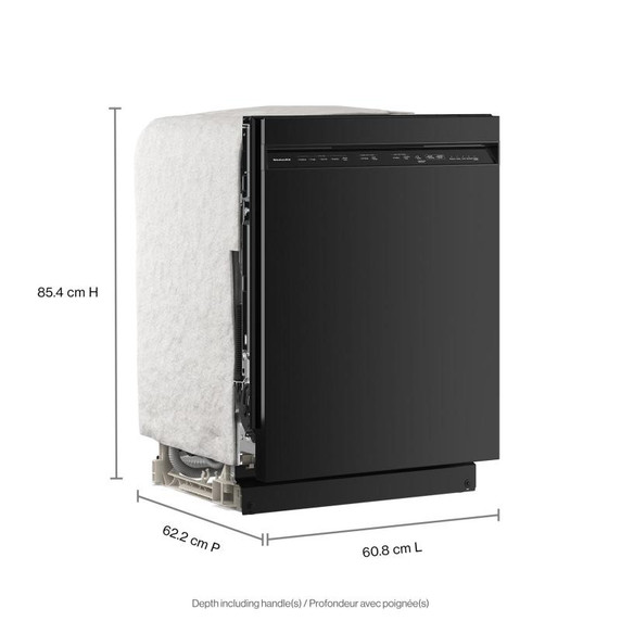 Kitchenaid® Third Level Utensil Rack Dishwasher with 30+ Total Wash Jets, 47 dBA KDFS224SBL