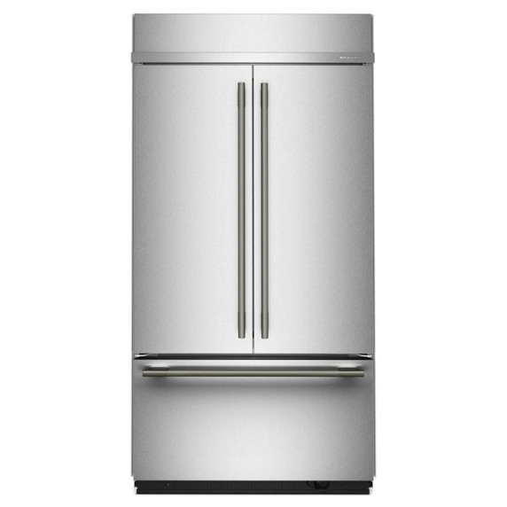 Kitchenaid® 24.2 Cu. Ft. 42"" Built-In French Door Bottom Mount Refrigerator with Platinum Interior KBFN542SPS