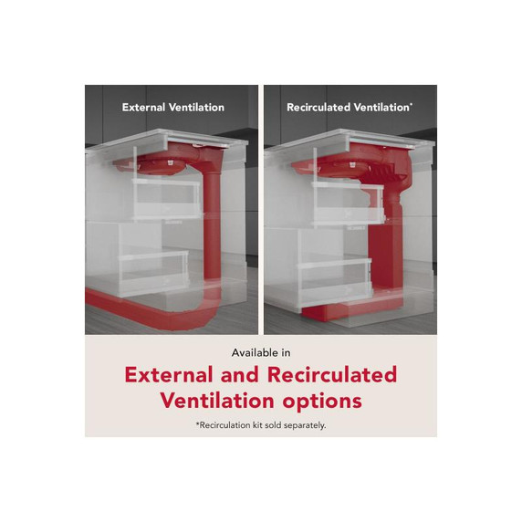 Kitchenaid® 36-inch NextGen Induction Downdraft Cooktop with Bridge XL Even-Heat™  Zone KCID936SBL