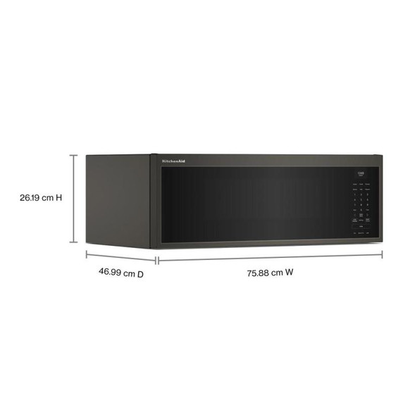 Kitchenaid® Smart Low Profile Microwave Hood Combination with Dual Fan Ventilation YKMML550RBE