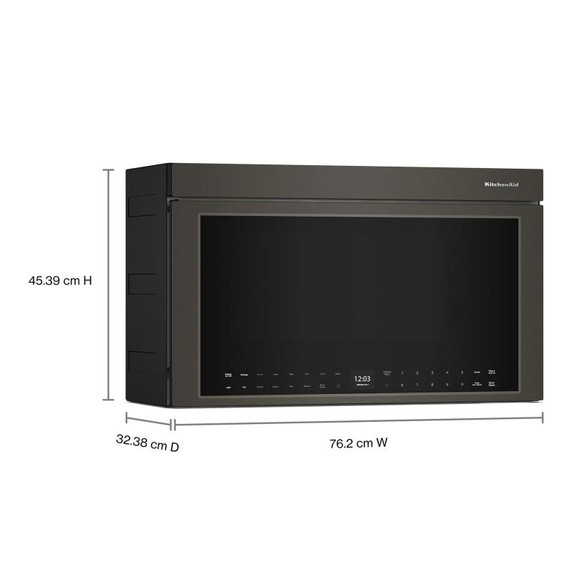Kitchenaid® Multifunction Over-the-Range Microwave Oven with Flush Built-In Design YKMMF530PBE Kitchenaid® Multifunction Over-the-Range Microwave Oven with Flush Built-In Design YKMMF530PBE