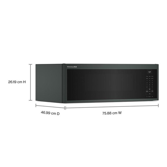 Kitchenaid® Smart Low Profile Microwave Hood Combination with Dual Fan Ventilation YKMML550RJP Kitchenaid® Smart Low Profile Microwave Hood Combination with Dual Fan Ventilation YKMML550RJP