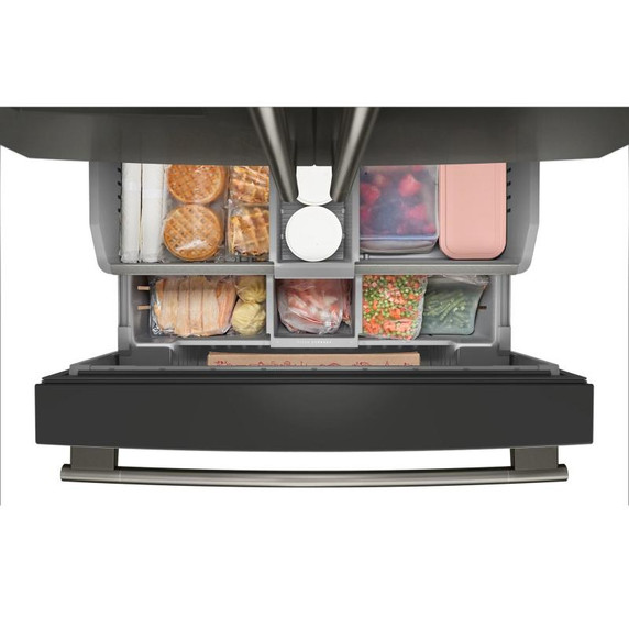 Kitchenaid® 30 cu. ft. French Door Refrigerator with Exterior Water and Ice KRFF436SBE