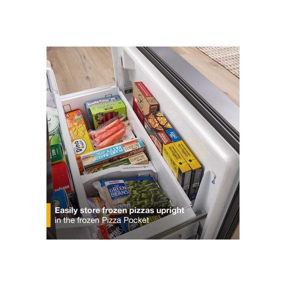 Whirlpool® 36-inch Wide True Counter Depth 3-Door French Door Refrigerator - 23.4 cu. ft. WRFC5036RW