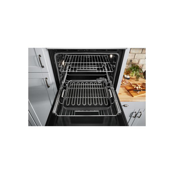 Kitchenaid® 30-inch Electric Combo Wall Oven with No Preheat Air Fry Mode - PrintShield™ Finish KOEC530SPS