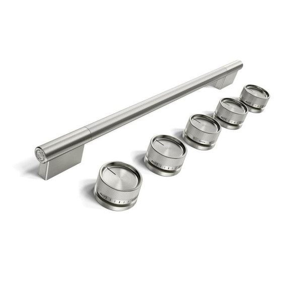 Stainless Steel Handle and Knob Hardware Accessory Kit for KitchenAid® Slide-In ConvectionRange W11773966