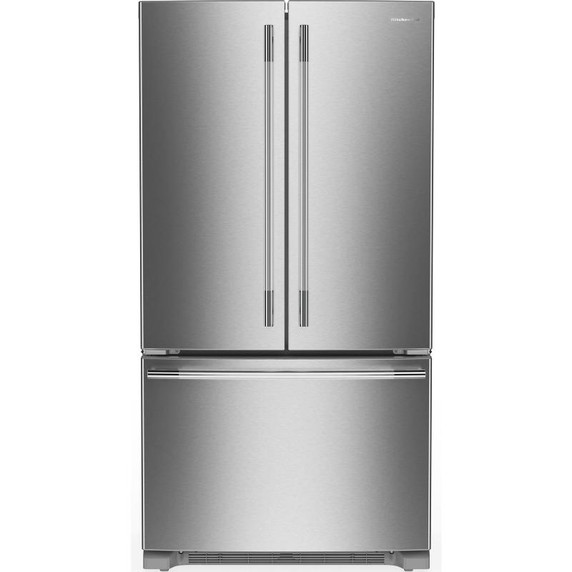Kitchenaid® 20 Cu. Ft. 36-Inch Counter-Depth French Door Refrigerator with Internal Water Dispenser KRFC136SPS