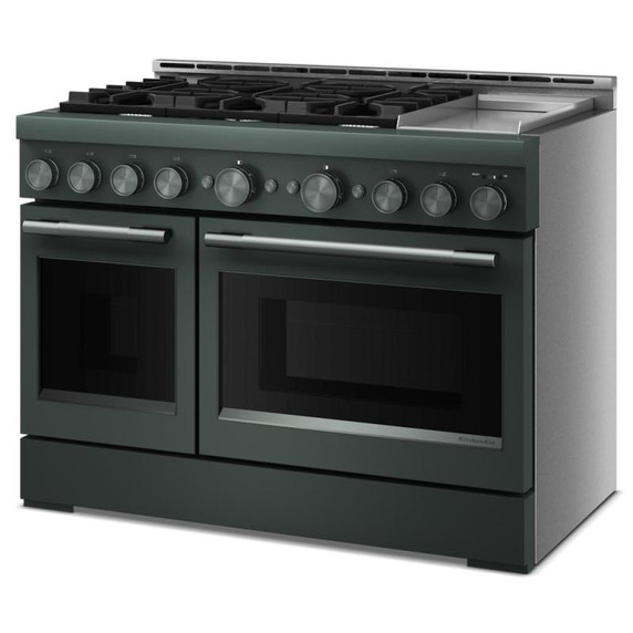 KitchenAid® 48-Inch 6 Burner Commercial-Style Gas Range with Griddle KFGD948SJP