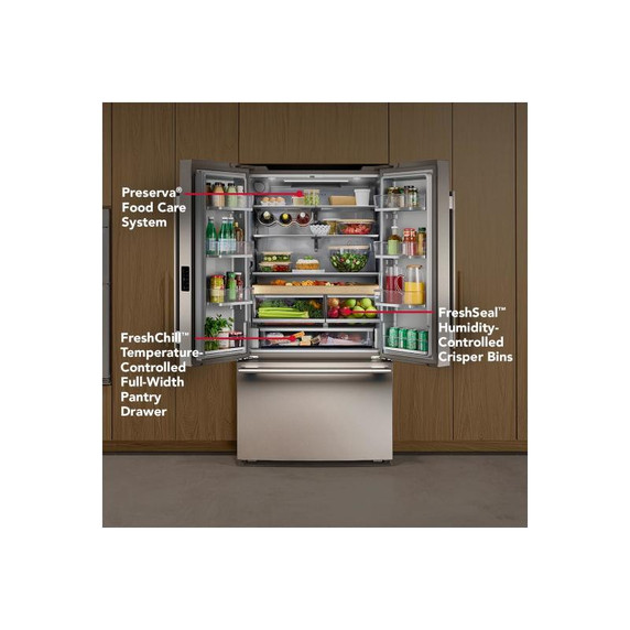 Kitchenaid® Counter-Depth French Door Refrigerator with Internal Water Dispenser KRFC336SPS