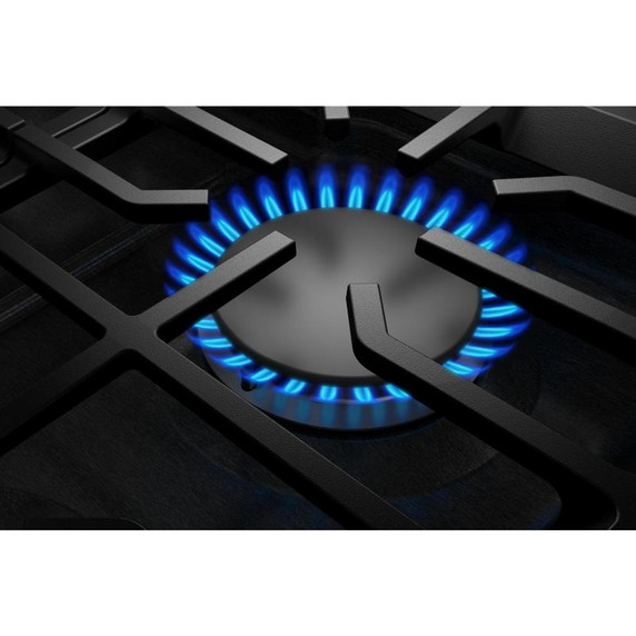 Kitchenaid® Gas-on-Metal Cooktop with 5 Versatile Burners and Edge-to-Edge Cast-Iron Grates KCGK336SSS