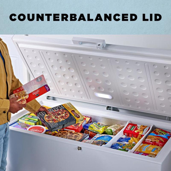 Amana® 16 Cu. Ft. Chest Freezer with Up-Front Temperature Control System AZCC2316TW