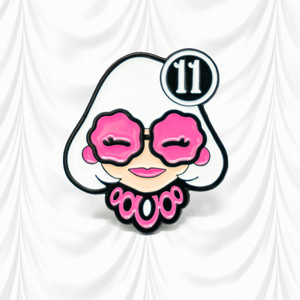 Roz Pink Glasses Pin