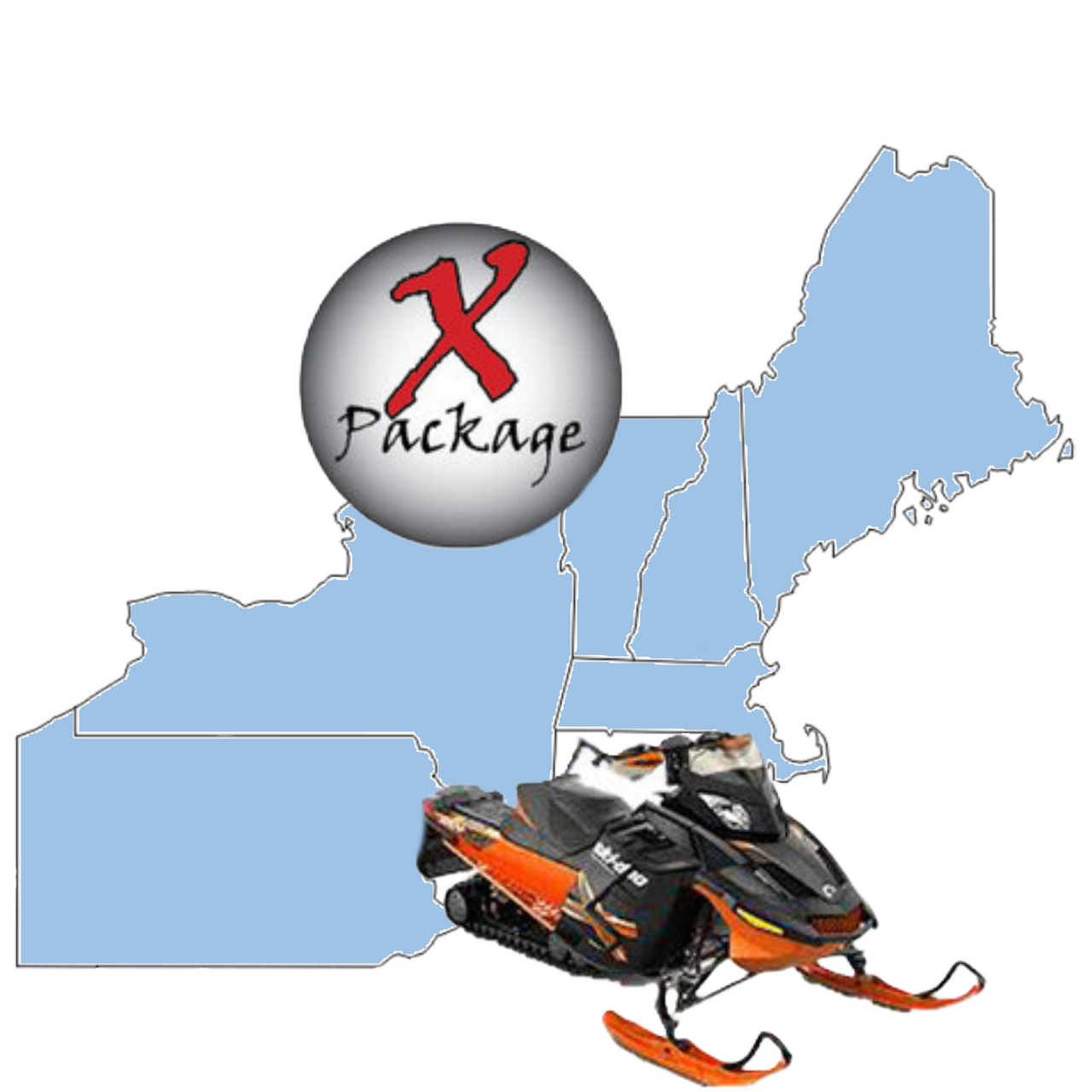 New England GPS Snowmobile Trail Map